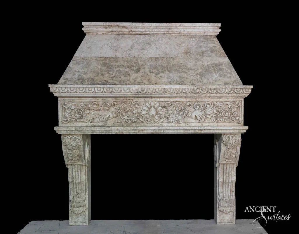 reclaimed_antique_limestone_kitchen_hoods_hand_carved_stone_range_hoods_french_provincial_design_custom_made_by_Ancient_Surfaces