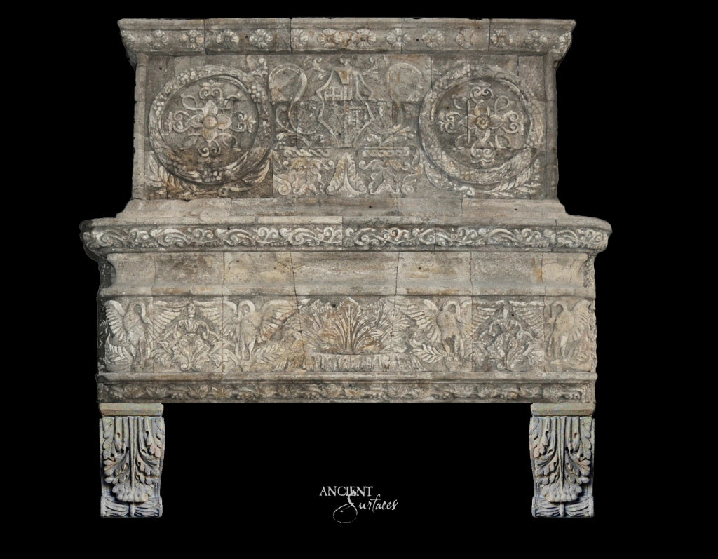 reclaimed_antique_limestone_kitchen_hoods_hand_carved_stone_range_hoods_french_provincial_design_custom_made_by_Ancient_Surfaces