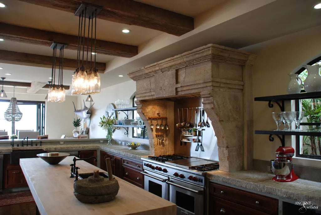 reclaimed_antique_limestone_kitchen_hoods_hand_carved_stone_range_hoods_french_provincial_design_custom_made_by_Ancient_Surfaces