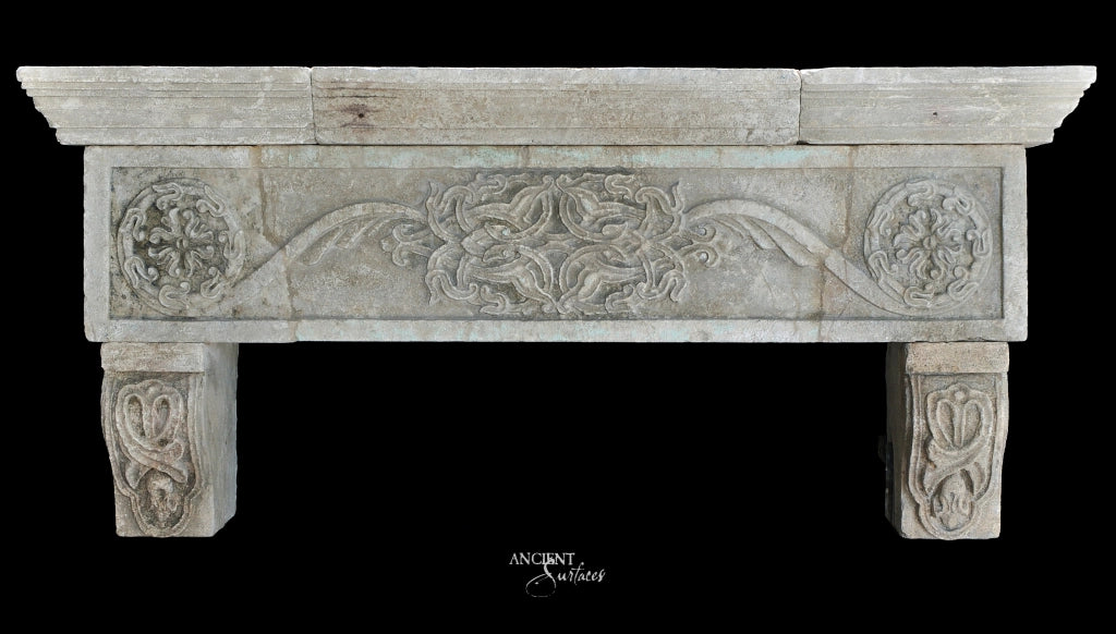 reclaimed_antique_limestone_kitchen_hoods_hand_carved_stone_range_hoods_french_provincial_design_custom_made_by_Ancient_Surfaces