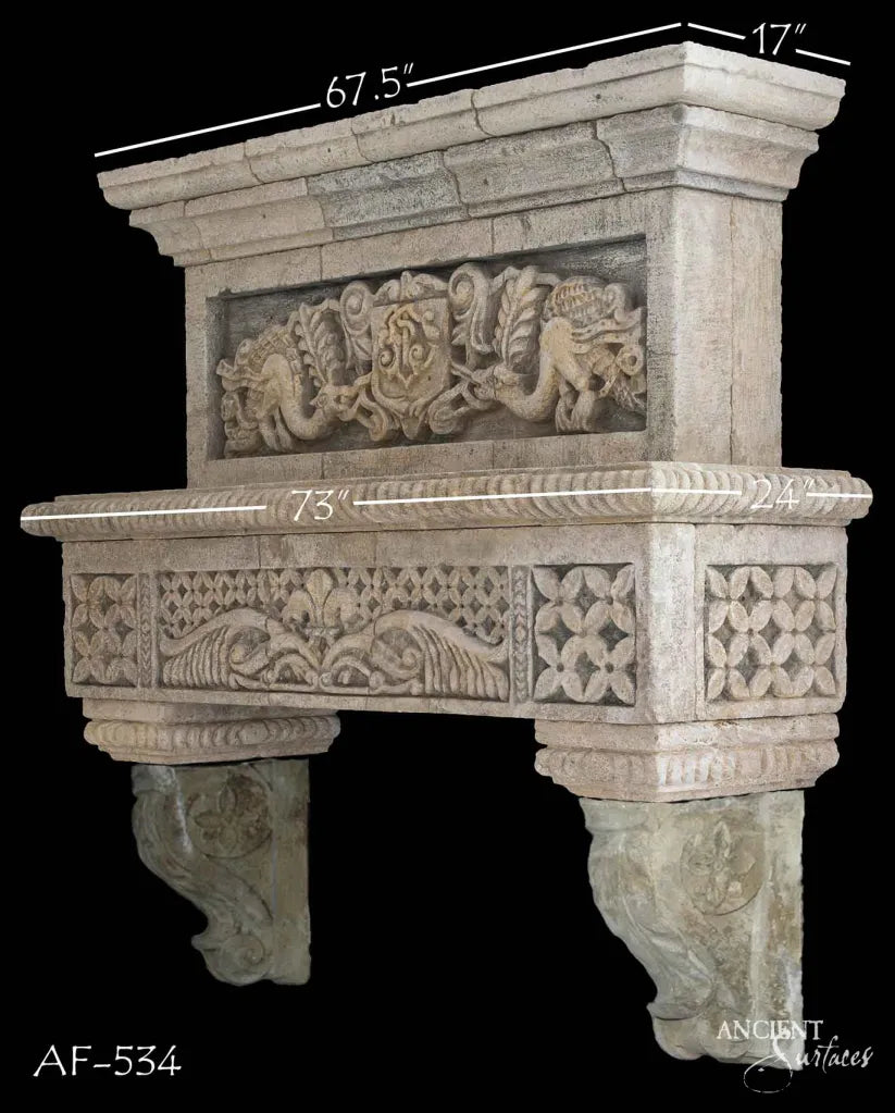 reclaimed_antique_limestone_kitchen_hoods_hand_carved_stone_range_hoods_french_provincial_design_custom_made_by_Ancient_Surfaces
