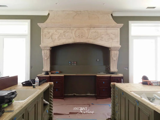 reclaimed_antique_limestone_kitchen_hoods_hand_carved_stone_range_hoods_french_provincial_design_custom_made_by_Ancient_Surfaces